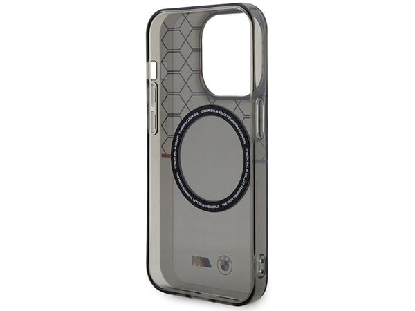 BMW BMHMP14LHGPK-skal till iPhone 14 Pro 6,1" - grå/grått mönster MagSafe