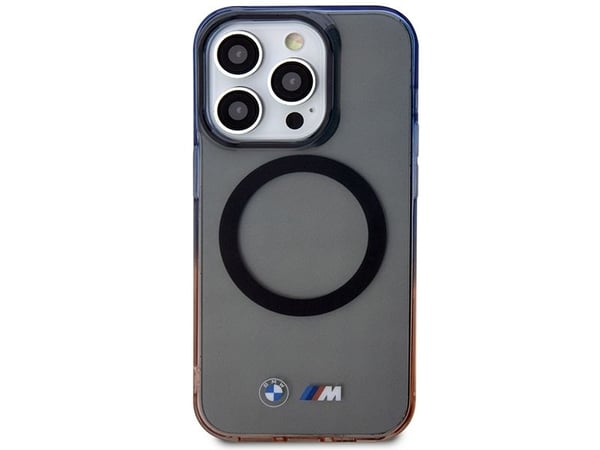 Cover BMW BMHMP14LHTGE for iPhone 14 Pro 6,1" - grå/grå hardcase med gradient og MagSafe-støtfanger