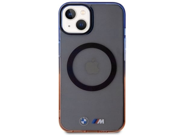 BMW gradient bumper MagSafe-skal till iPhone 14 Plus - grå