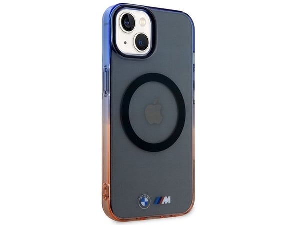BMW gradient bumper MagSafe-skal till iPhone 14 Plus - grå