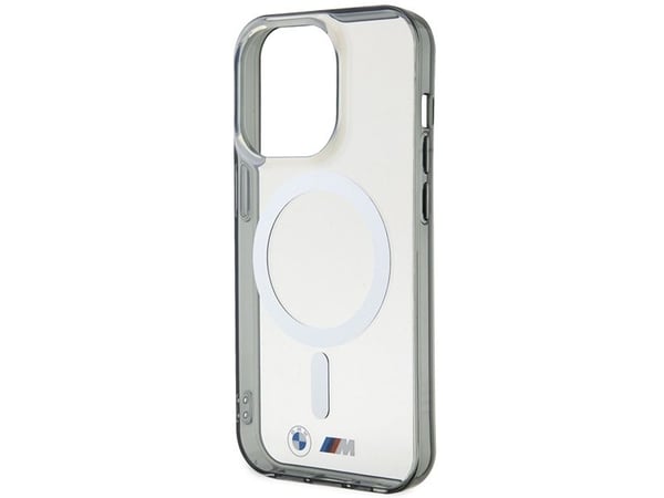 Case BMW BMHMP14XHCRS iPhone 14 Pro Max 6.7" transparent Hardcase Silver Ring MagSafe