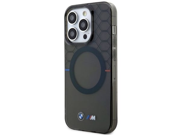 BMW Case BMHMP14XHGPK til iPhone 14 Pro Max 6,7" grå/grå harddeksel mønster MagSafe