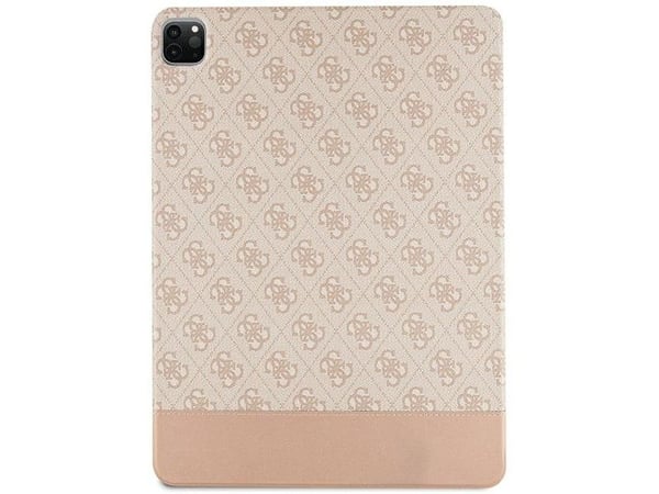 Guess 4G Stripe Allover-etui til iPad Pro 12,9" - rosa