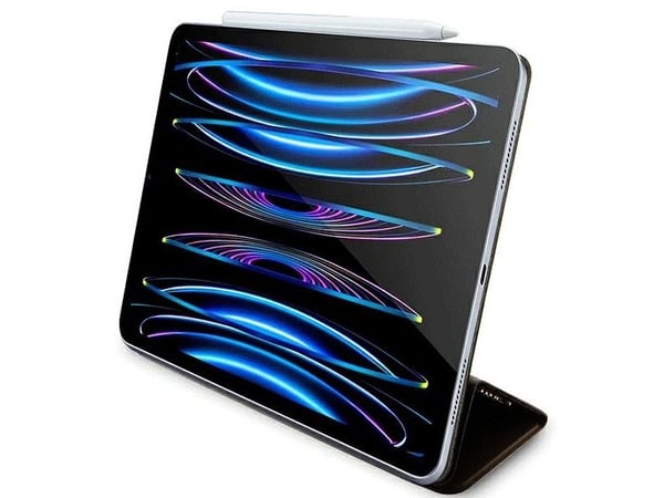 Guess 4G Stripe Allover-deksel til iPad Pro 12.9" - brun