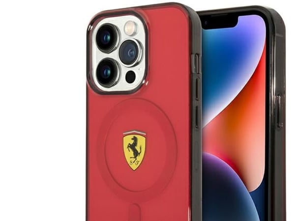 Ferrari FEHMP14LUKR iPhone 14 Pro 6,1" hardcase rød/rød transparent Magsafe