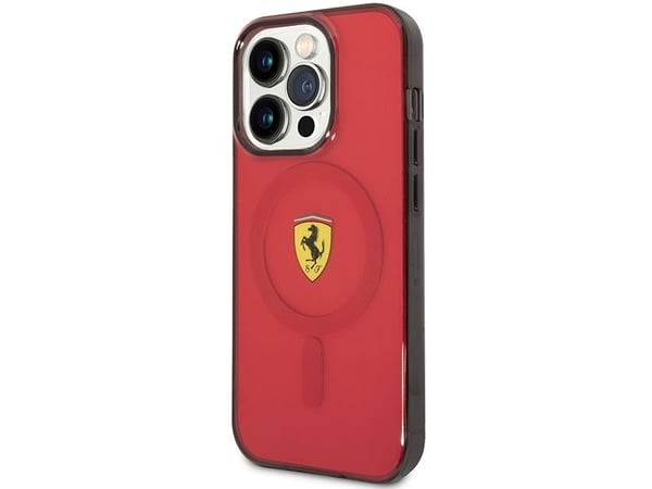 Ferrari FEHMP14LUKR iPhone 14 Pro 6,1" hardcase rød/rød transparent Magsafe