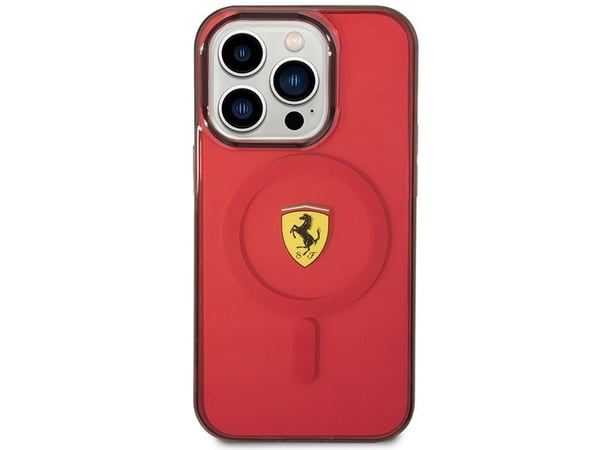 Ferrari FEHMP14LUKR iPhone 14 Pro 6,1" hardcase rød/rød transparent Magsafe