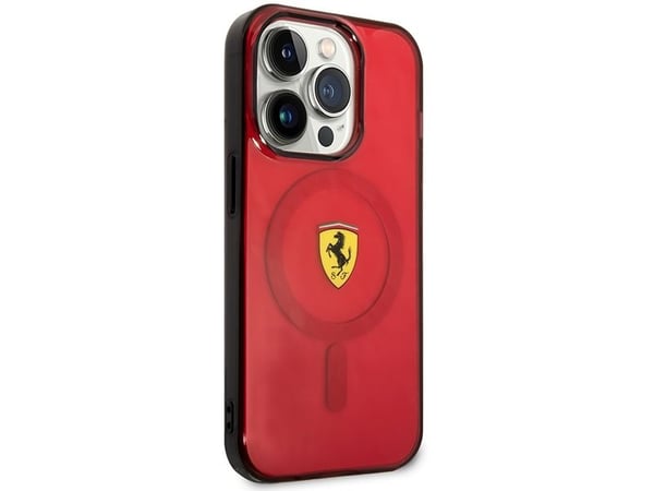 Ferrari FEHMP14LUKR iPhone 14 Pro 6,1" hardcase rød/rød transparent Magsafe