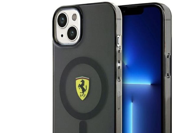 Ferrari FEHMP14MURKK iPhone 14 Plus 6,7" hardcase gjennomsiktig MagSafe - svart/svart