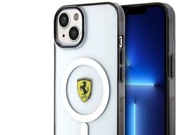 Ferrari FEHMP14MURKT iPhone 14 Plus 6,7" klar/gjennomsiktig hardcase Outline Magsafe