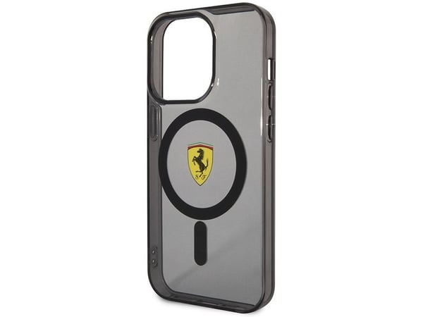 Ferrari FEHMP14XURKK iPhone 14 Pro Max 6,7" svart/svart harddeksel med gjennomsiktig Magsafe