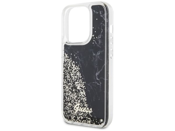 Guess GUHCP14LLCSGSGK iPhone 14 Pro 6.1" black/black hardcase Liquid Glitter Marble