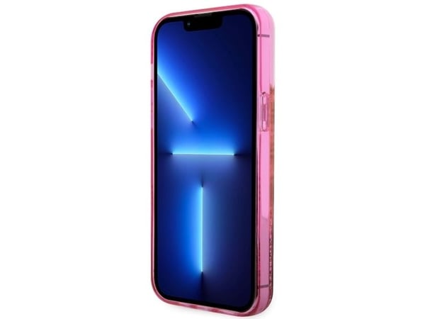 Guess GUHCP14XLC4PSGP hardcase til iPhone 14 Pro Max 6,7" pink/pink - Liquid Glitter 4G, transparent