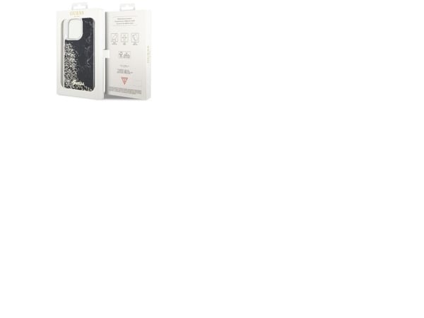 Guess GUHCP14XLCSGSGSGK iPhone 14 Pro Max 6,7" hårdskal Liquid Glitter Marble - Sortera/Sortera