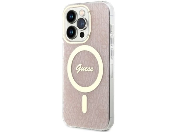 Guess GUHMP14LH4STP iPhone 14 Pro 6,1" rosa/rosa hardcase 4G MagSafe