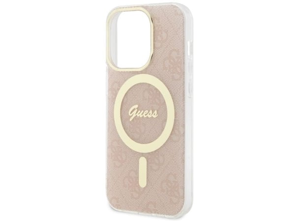 Guess GUHMP14LH4STP iPhone 14 Pro 6,1" rosa/rosa hardcase 4G MagSafe