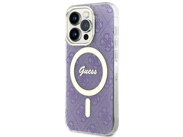 Guess GUHMP14LH4STU iPhone 14 Pro 6.1" purple/purple hardcase 4G MagSafe