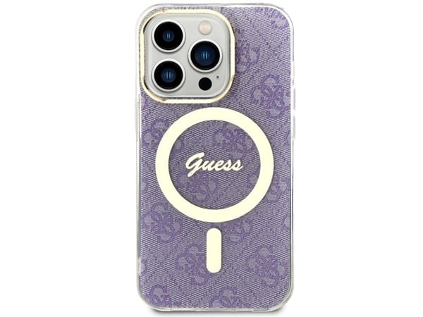 Guess GUHMP14LH4STU iPhone 14 Pro 6.1" purple/purple hardcase 4G MagSafe