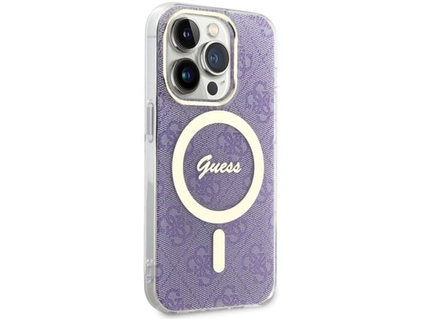 Guess GUHMP14LH4STU iPhone 14 Pro 6.1" purple/purple hardcase 4G MagSafe
