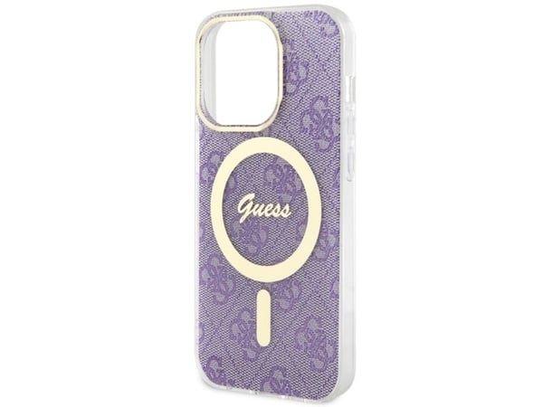 Guess GUHMP14LH4STU iPhone 14 Pro 6.1" purple/purple hardcase 4G MagSafe