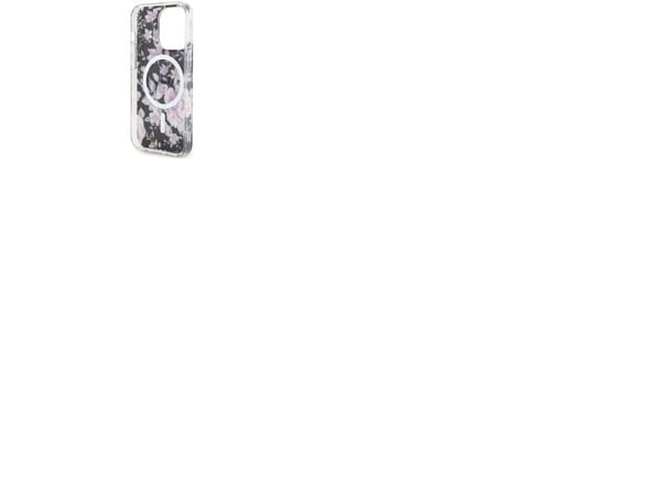 Guess GUHMP14LHCFWSK hårt skal Flower MagSafe för iPhone 14 Pro 6,1" - svart/svart