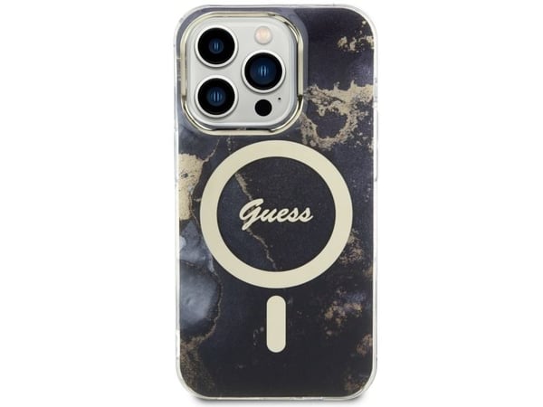 Guess GUHMP14LHTMRSK iPhone 14 Pro 6,1" kovakotelo med MagSafe - lajittelu / lajittelu Golden Marble
