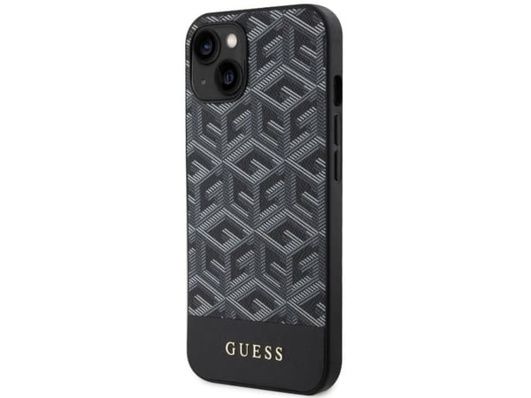 Guess GUHMP14MHGCFSEK iPhone 14 Plus 6,7" sortera/sortera hårdskal GCube Stripes MagSafe