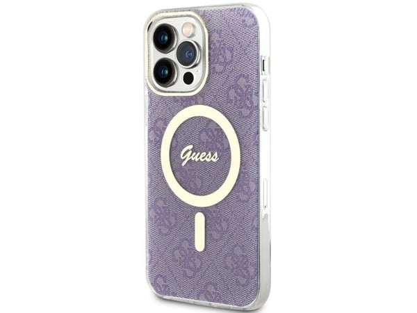 Guess GUHMP14XH4STU iPhone 14 Pro Max 6.7" purple/purple hardcase 4G MagSafe