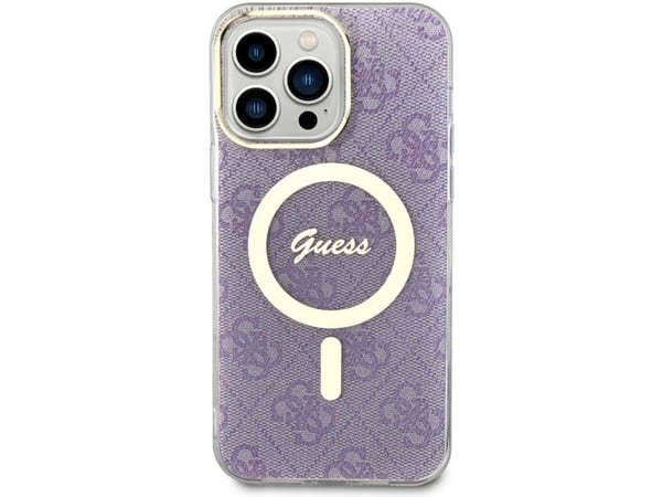 Guess GUHMP14XH4STU iPhone 14 Pro Max 6.7" purple/purple hardcase 4G MagSafe