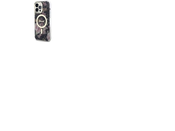 Guess GUHMP14XHCFWSK iPhone 14 Pro Max 6,7" sort/sort hardcase Flower MagSafe