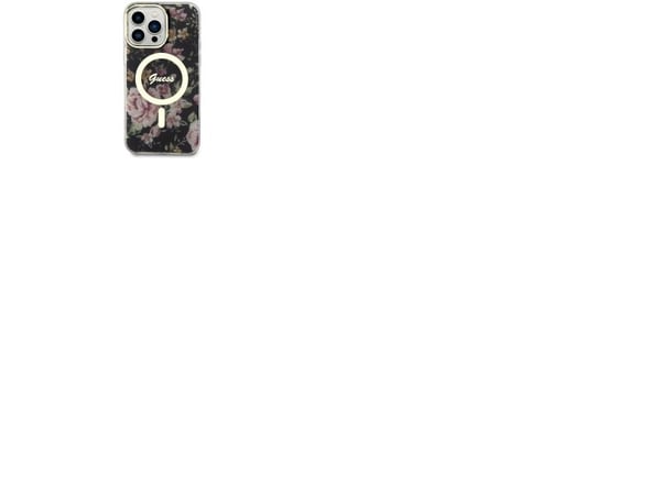 Guess GUHMP14XHCFWSK iPhone 14 Pro Max 6,7" sort/sort hardcase Flower MagSafe