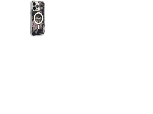 Guess GUHMP14XHCFWSK iPhone 14 Pro Max 6,7" sort/sort hardcase Flower MagSafe