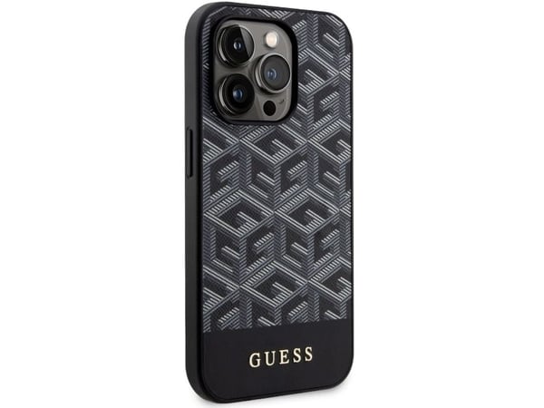 Guess Oryginalne Etui IPHONE 14 PRO MAX Guess Hardcase GCube Stripes MagSafe (GUHMP14XHGCFSEK) sort