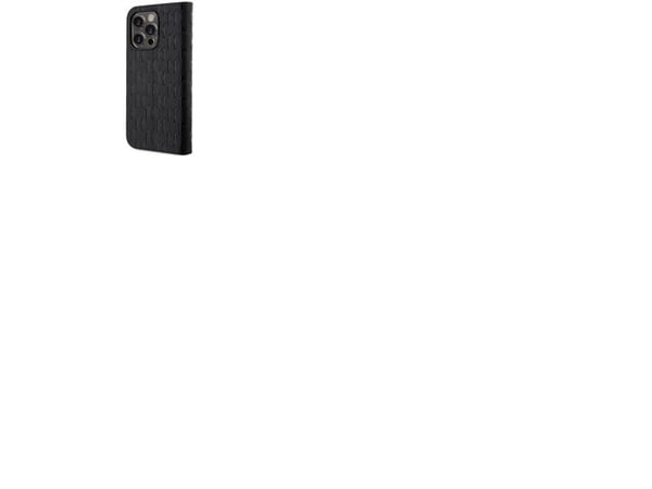 Karl Lagerfeld KLBKP14LSAKLHPK iPhone 14 Pro 6.1" boketui - svart/svart Saffiano-monogram