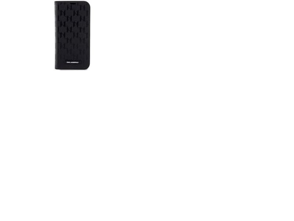 Karl Lagerfeld KLBKP14LSAKLHPK iPhone 14 Pro 6.1" boketui - svart/svart Saffiano-monogram