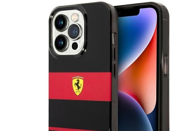 Ferrari FEHMP14LUCOK hardcase till iPhone 14 Pro 6.1" - svart/svart