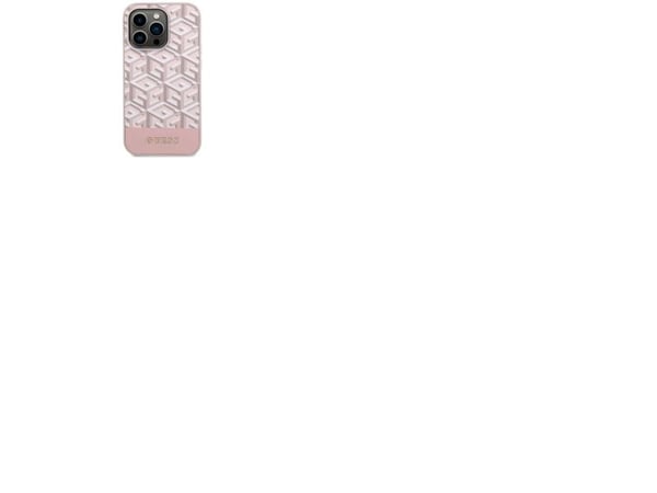 Guess GUHMP14LHGCFSEP iPhone 14 Pro 6,1" rosa/rosa hårt skal GCube Stripes MagSafe