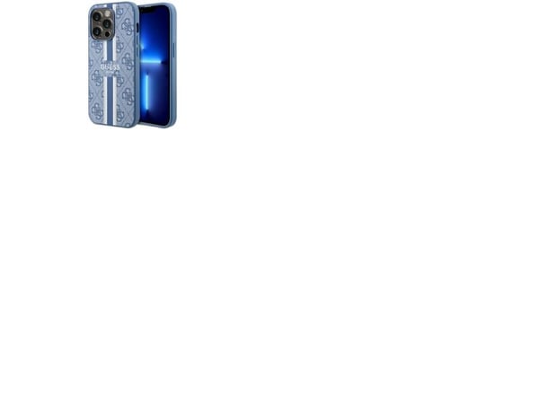 Guess GUHMP14LP4RPSB iPhone 14 Pro 6.1" sininen/sininen kovakotelo 4G painetut raidat MagSafe