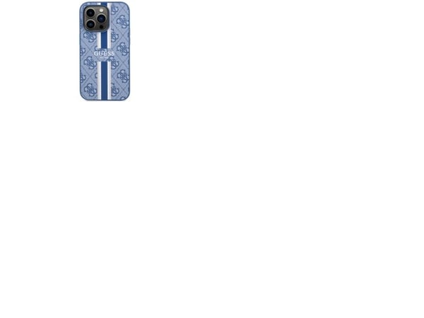 Guess GUHMP14LP4RPSB iPhone 14 Pro 6.1" sininen/sininen kovakotelo 4G painetut raidat MagSafe