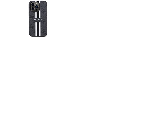 Guess GUHMP14LP4RPSK iPhone 14 Pro 6,1" hårdskal 4G - svart/svart med tryckta ränder MagSafe