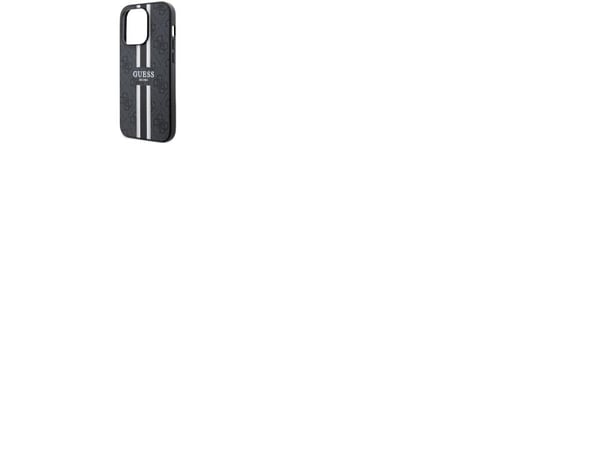 Guess GUHMP14LP4RPSK iPhone 14 Pro 6,1" hardcase 4G - sort/sort med trykte striper MagSafe