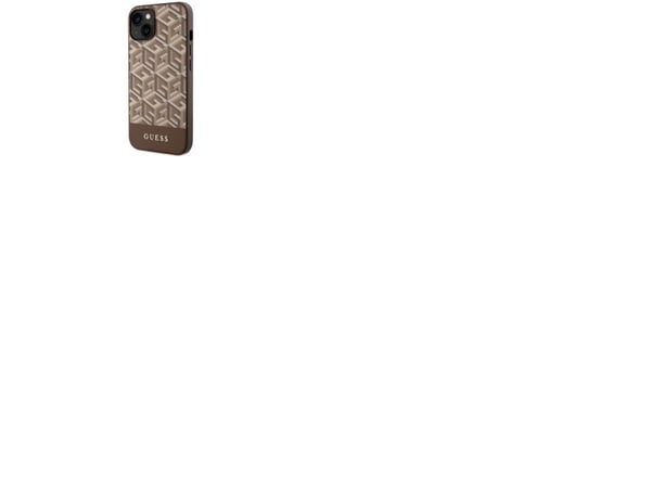 Guess GUHMP14MHGCFSEW iPhone 14 Plus 6.7" brun/brun hardt deksel GCube Stripes MagSafe