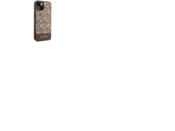 Guess GUHMP14MHGCFSEW iPhone 14 Plus 6.7" brun/brun hardt deksel GCube Stripes MagSafe