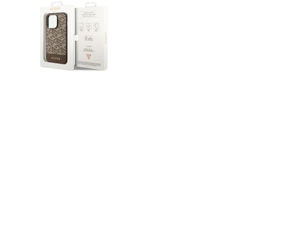Guess GUHMP14XHGCFSEW iPhone 14 Pro Max 6.7" brown/brown hard case GCube Stripes MagSafe