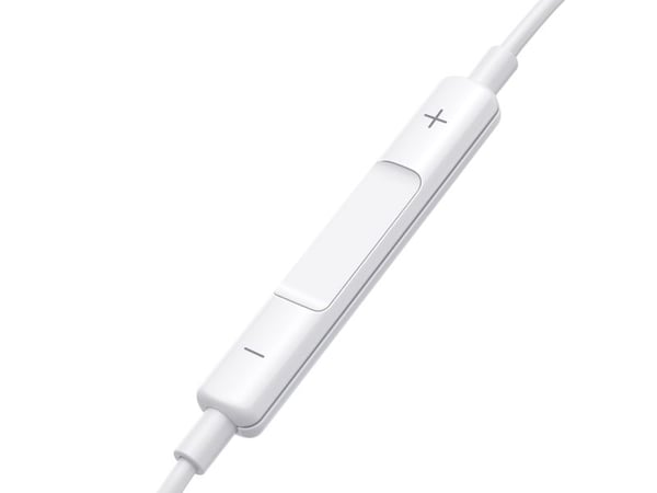 Joyroom hodetelefoner med kabel, in-ear mini jack 3,5 mm med kontrollknapp, hvit