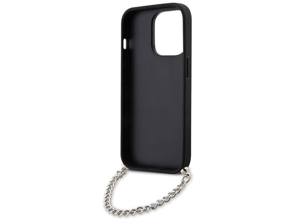 Karl Lagerfeld KLHCP14LSACKLHPK iPhone 14 Pro 6,1" sort/sort hardcase Saffiano Monogram-kjede