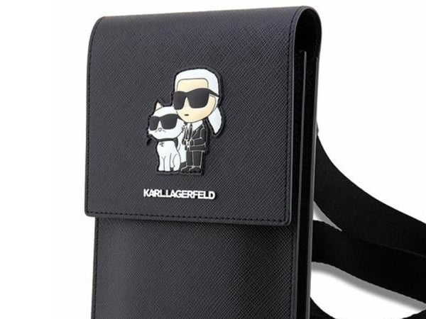 Karl Lagerfeld veske KLWBSAKCPMK svart/sort Saffiano Karl & Choupette