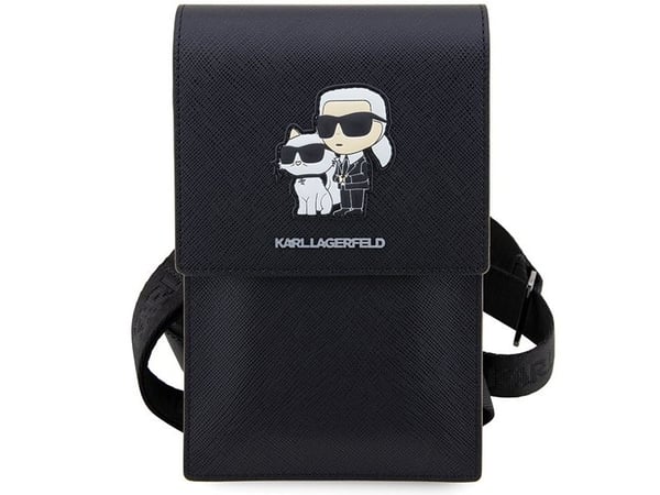 Karl Lagerfeld veske KLWBSAKCPMK svart/sort Saffiano Karl & Choupette