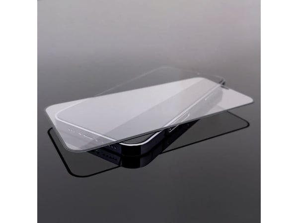 Wozinsky 2 stk herdet glass skjermbeskyttelse med ramme Case Friendly til iPhone 15 Plus - svart