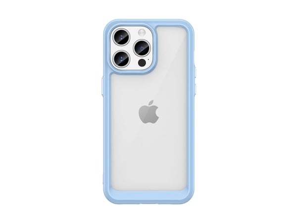iPhone 15 Pro Max förstärkt skydd med flexibel ram - Outer Space - Blå